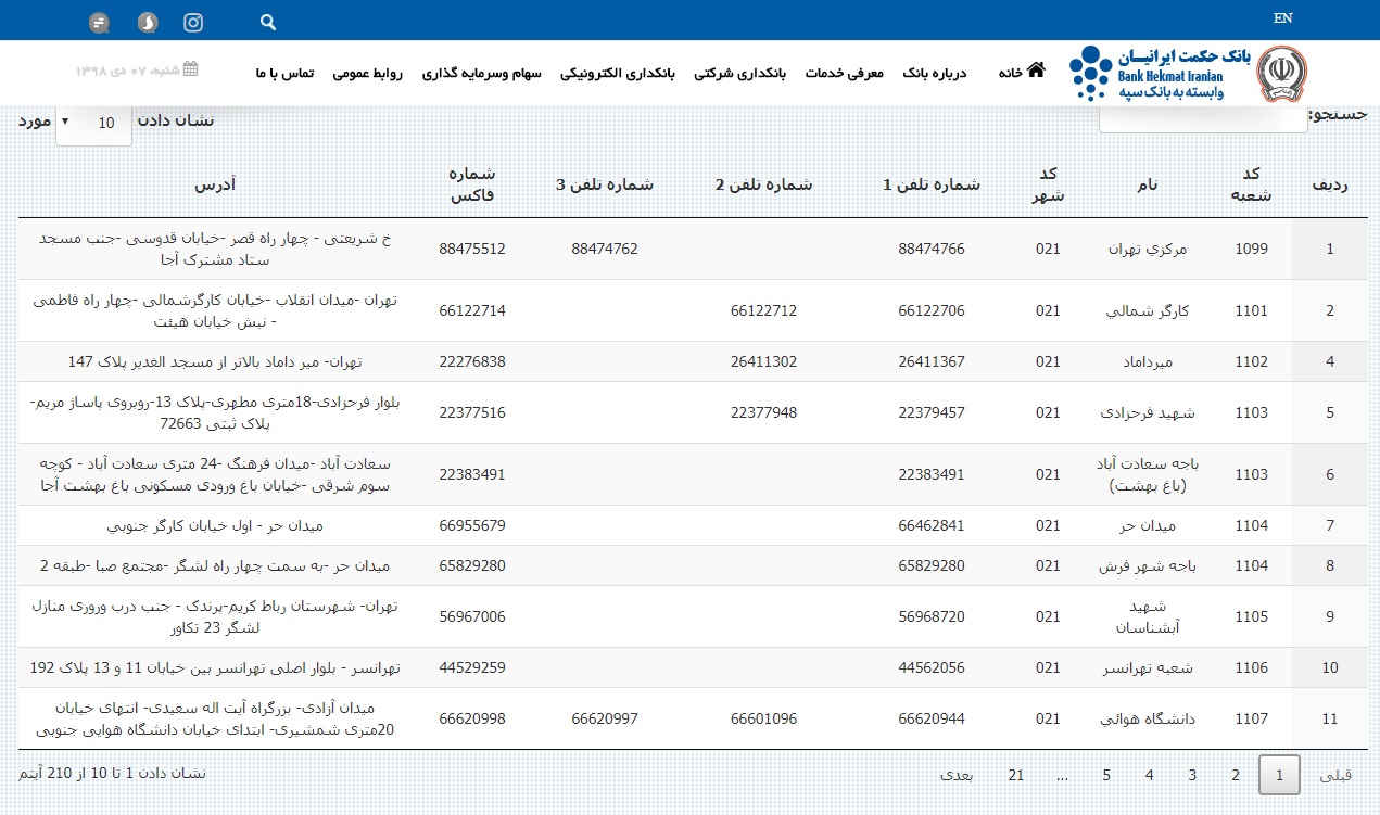 رمز دوم یکبار مصرف بانک حکمت ایرانیان